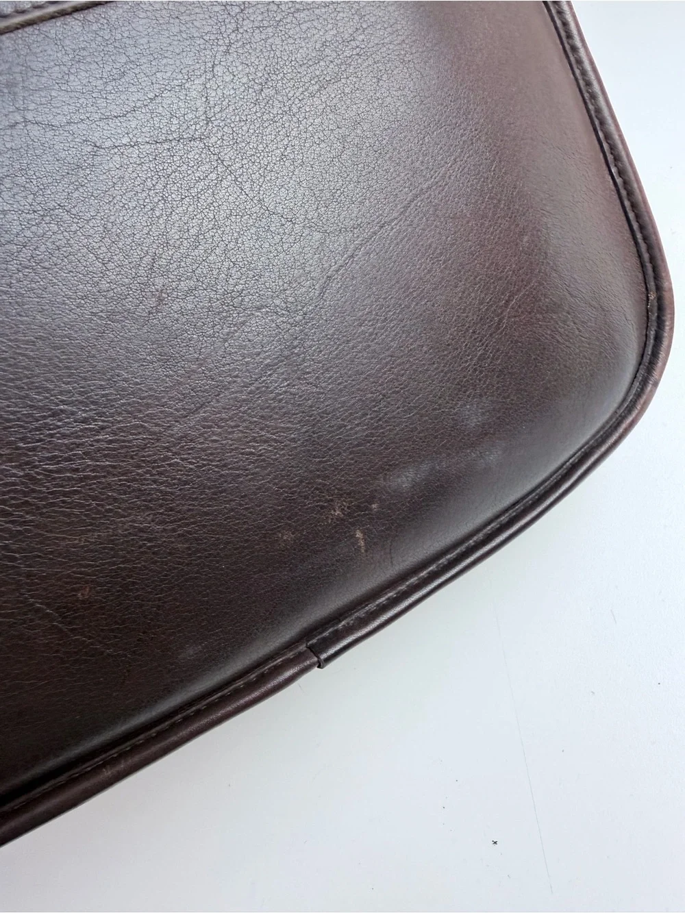 Vintage Coach 9790 City Leather Bag Crossbody Chocolate Brown
